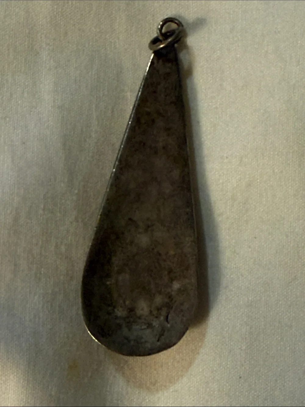 Turquoise Teardrop Silver Pendant Necklace